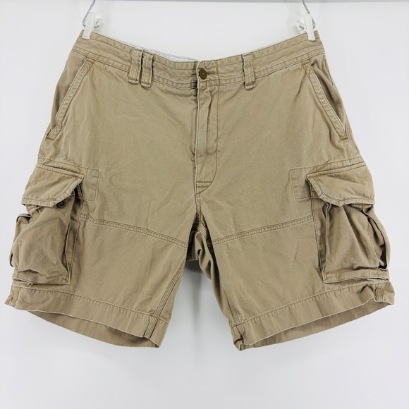 Polo Ralph Lauren Other - Polo Ralph Lauren Cargo Shorts Mens 40 Tan Khaki Utility 10" Rugged Gorpcore